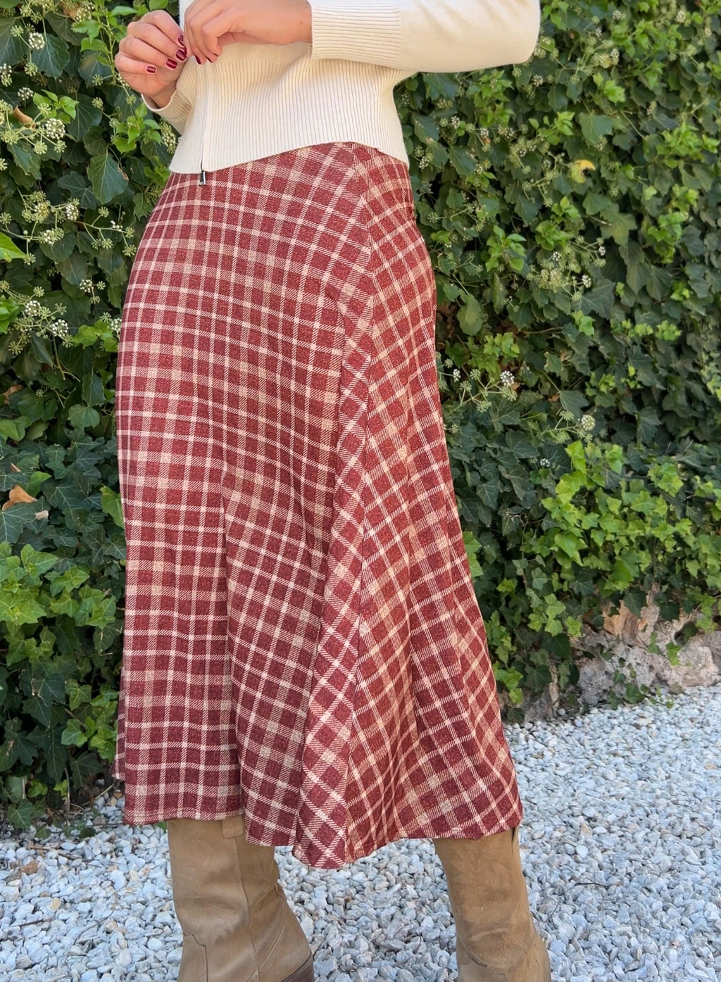 Falda otoño cuadros