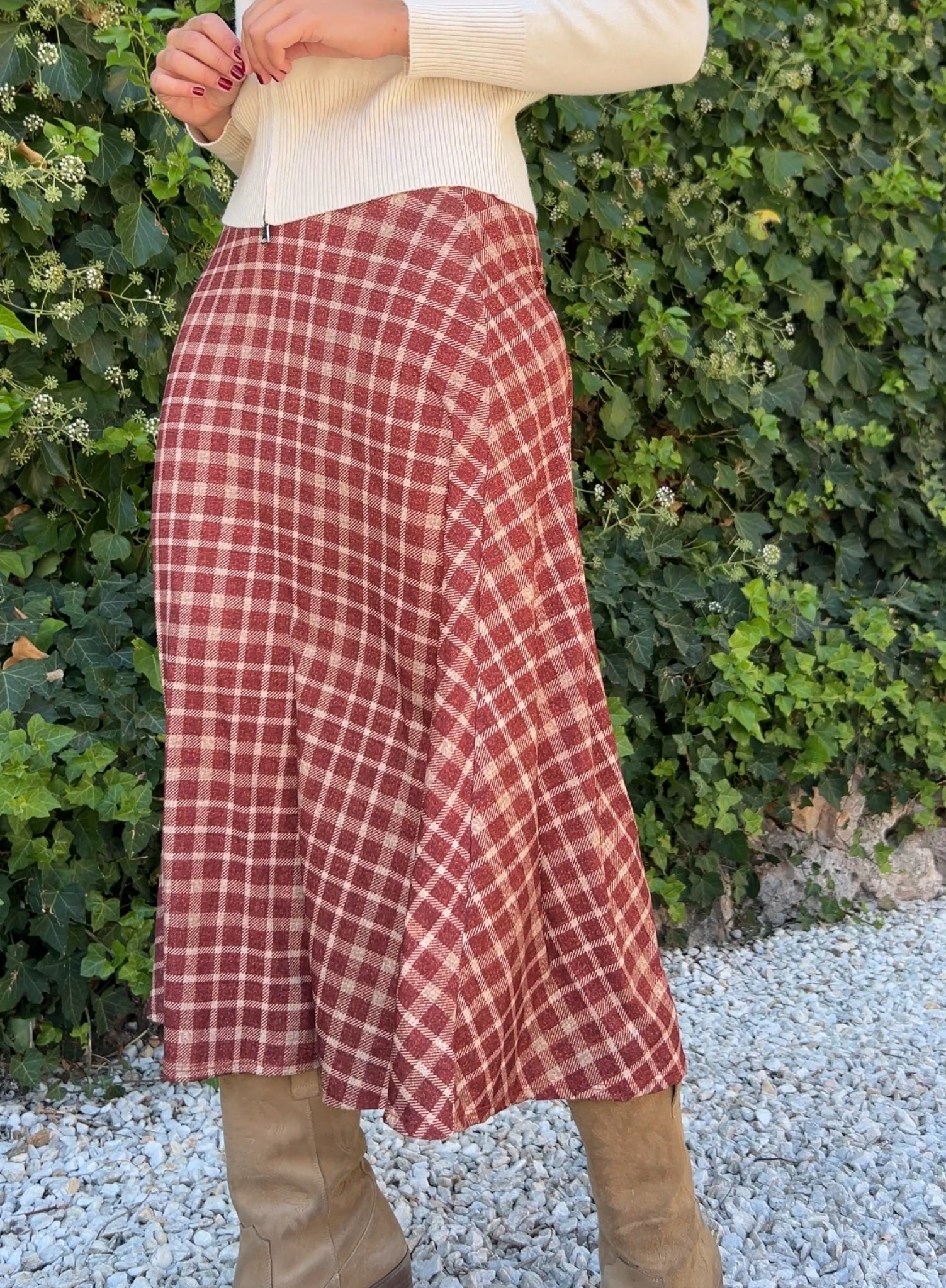 Falda otoño cuadros