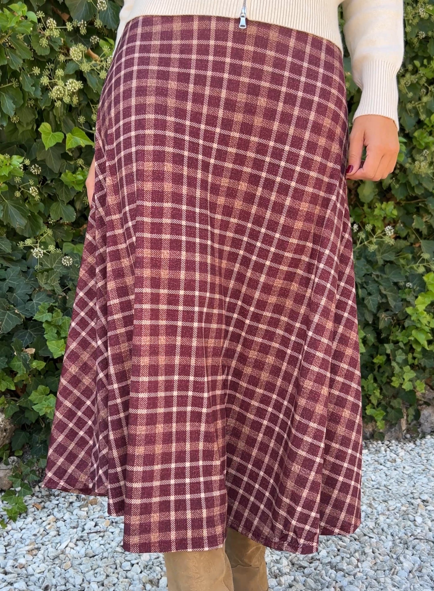Falda otoño cuadros