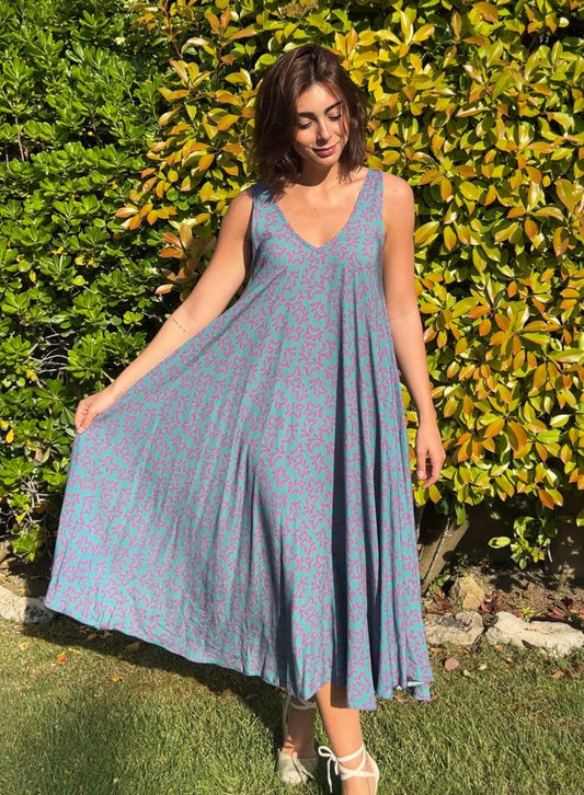 Vestido cadiz azul