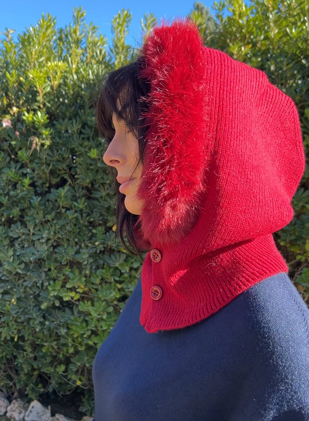 Balaclava pelo rojo