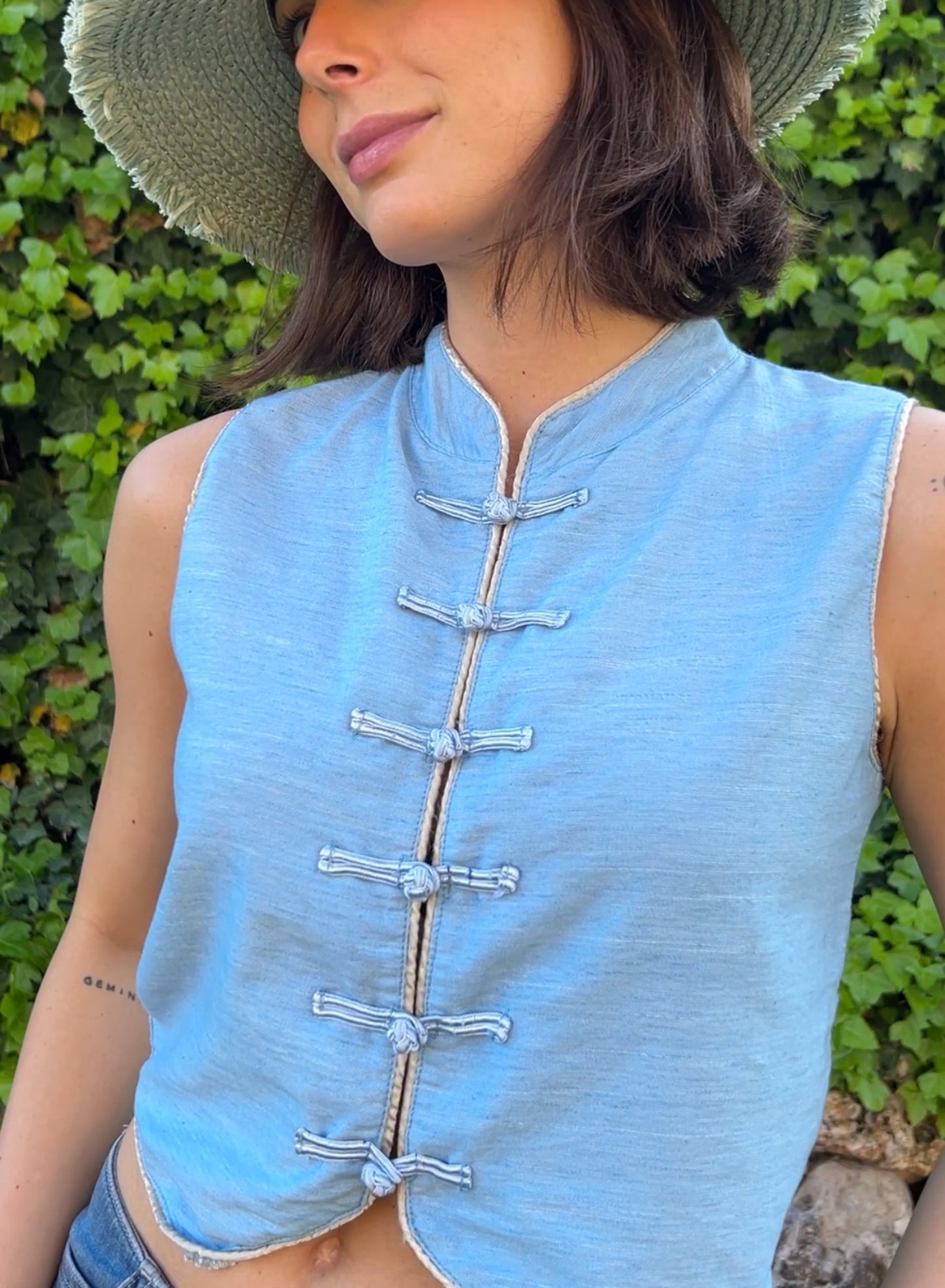 Blue Asian Top 