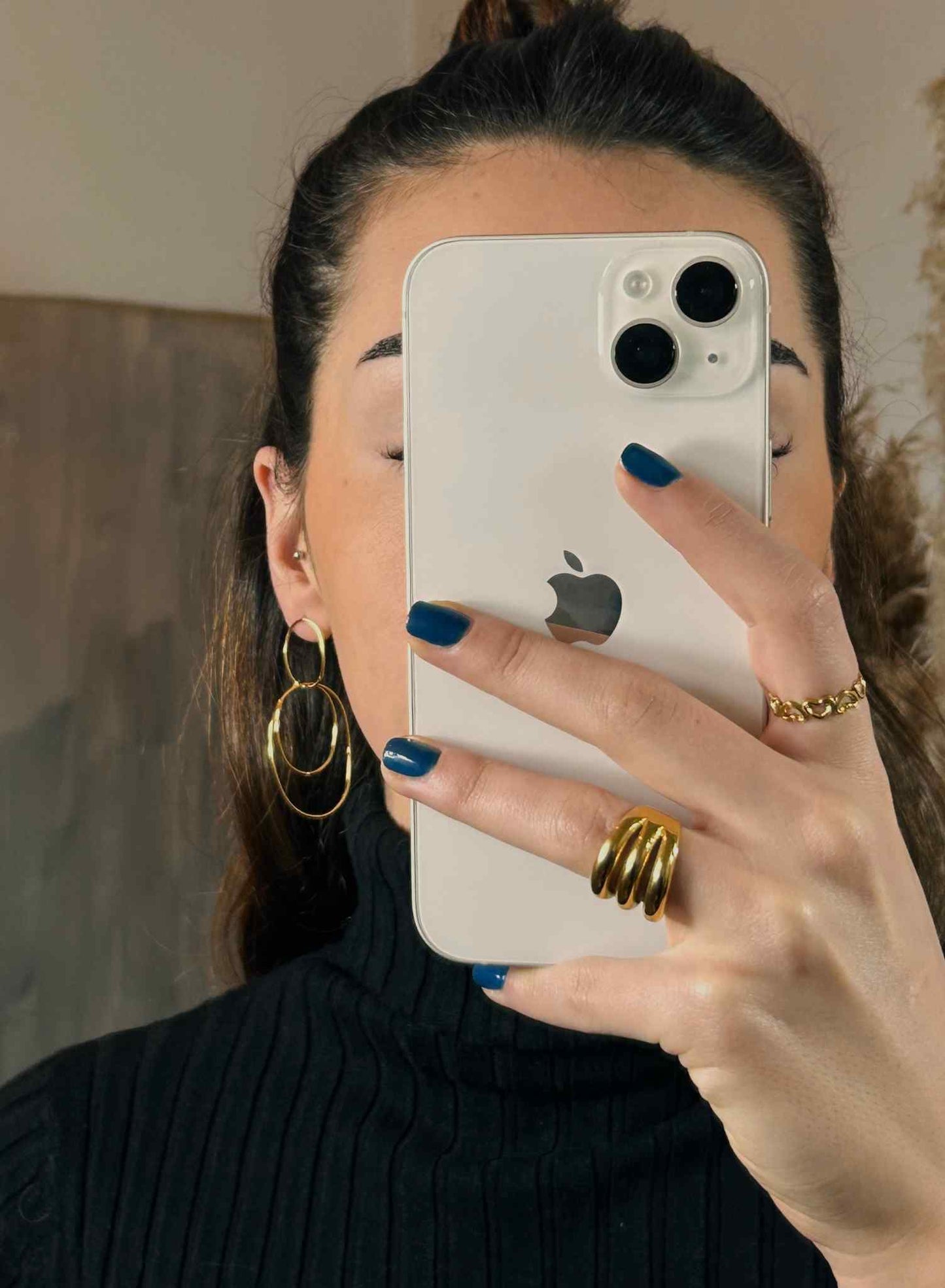 Double hoop earrings