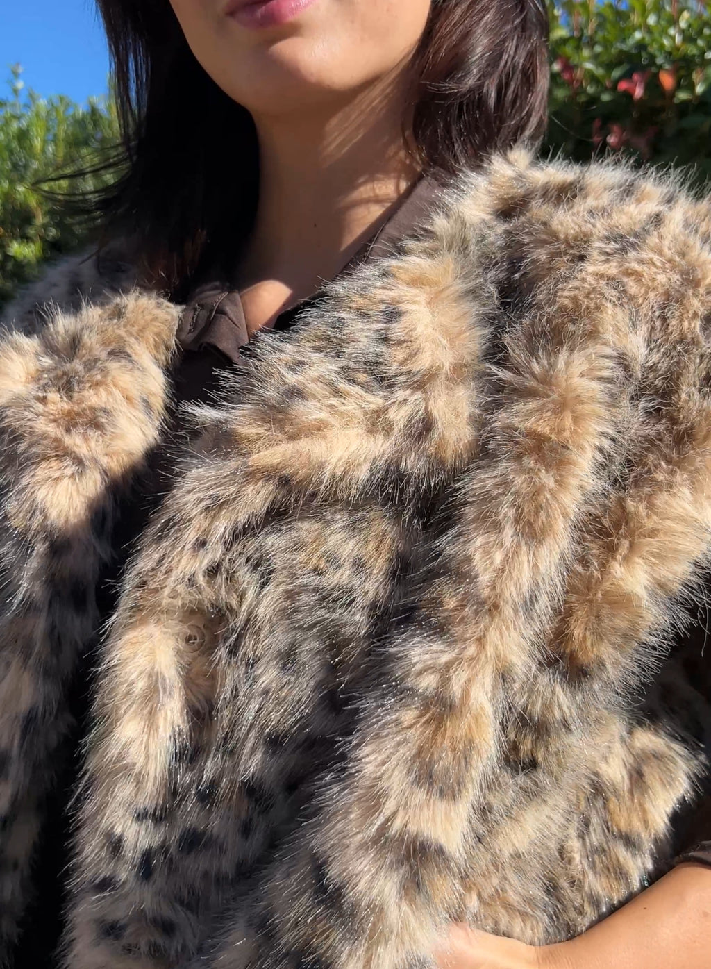 Chaleco over pelo camel