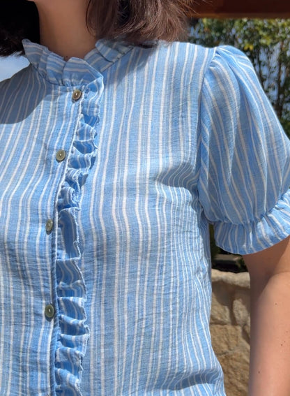 Blue striped shirt 