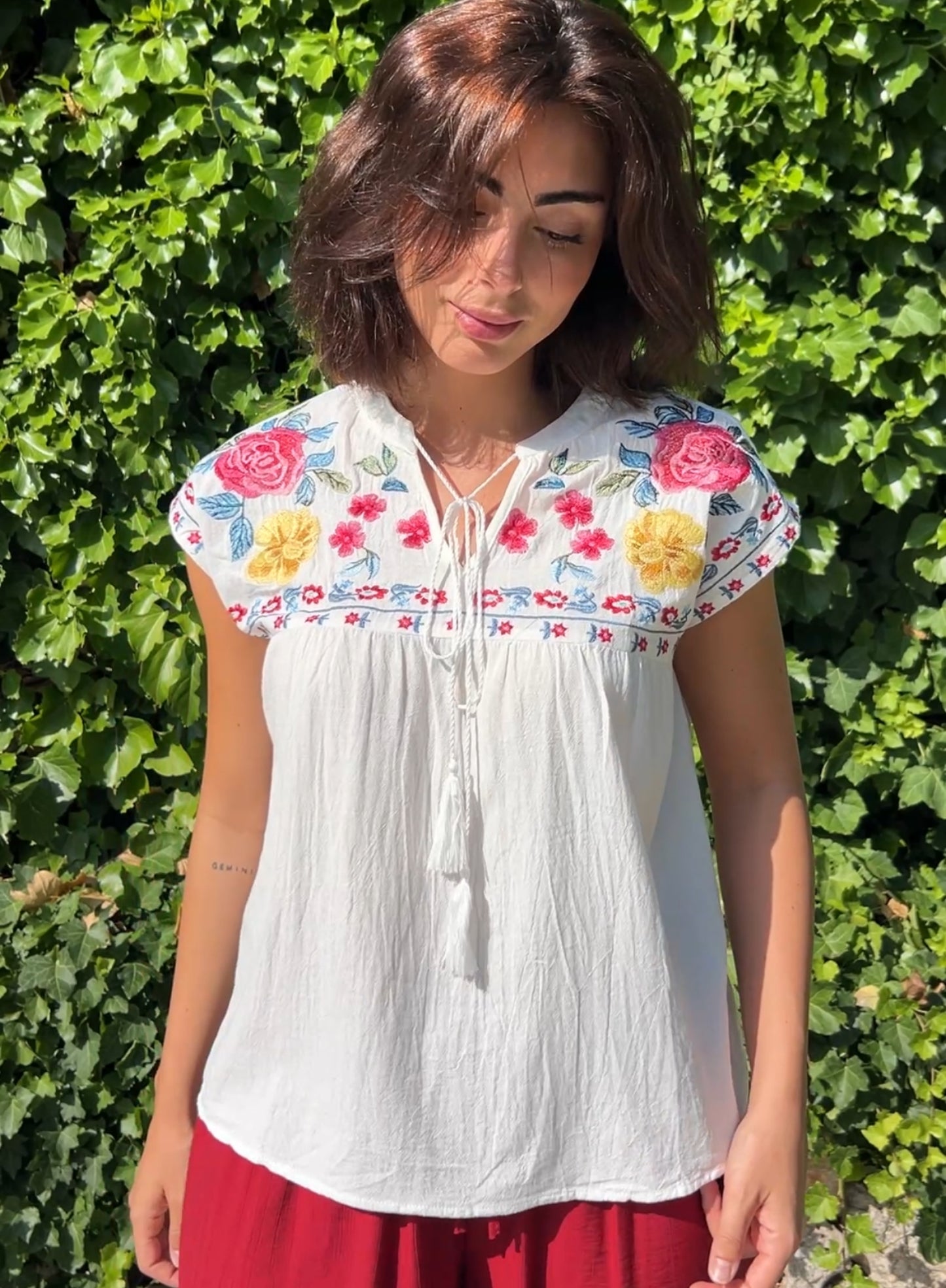 Blusa flores