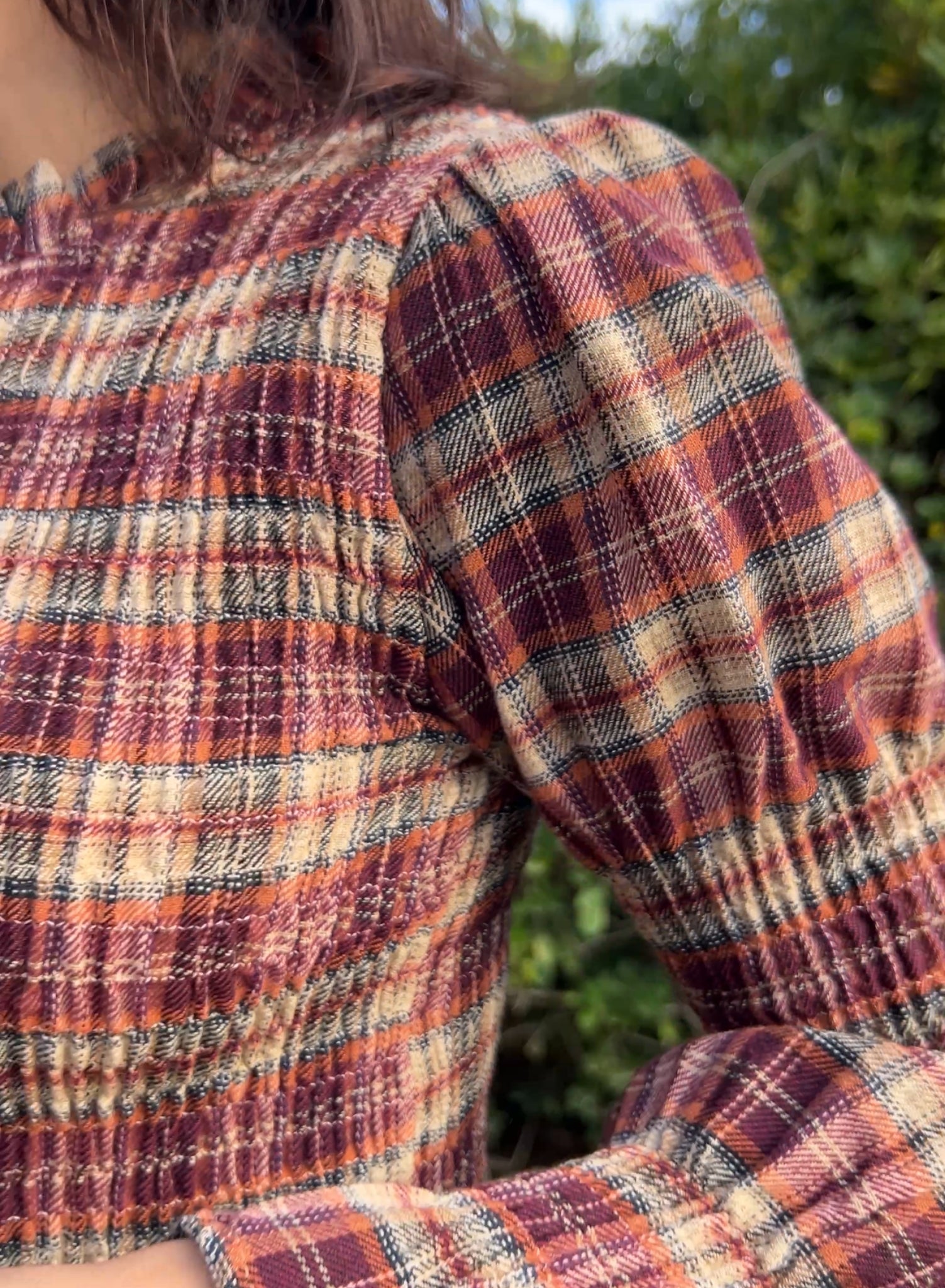 Camisa Oxford granate