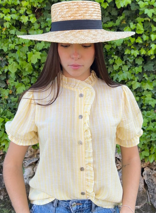 Yellow striped shirt 