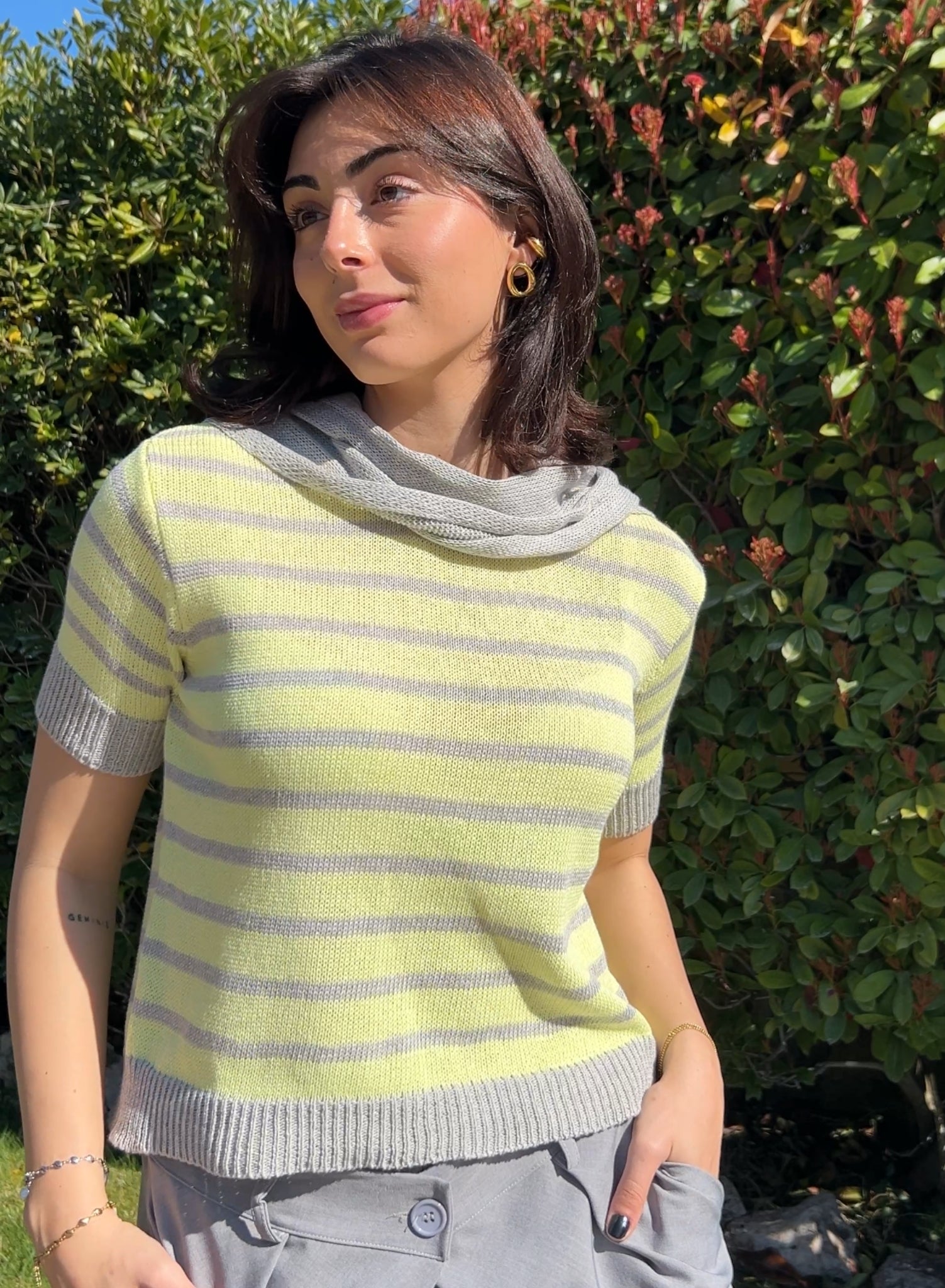 Jersey amarillo con bandó