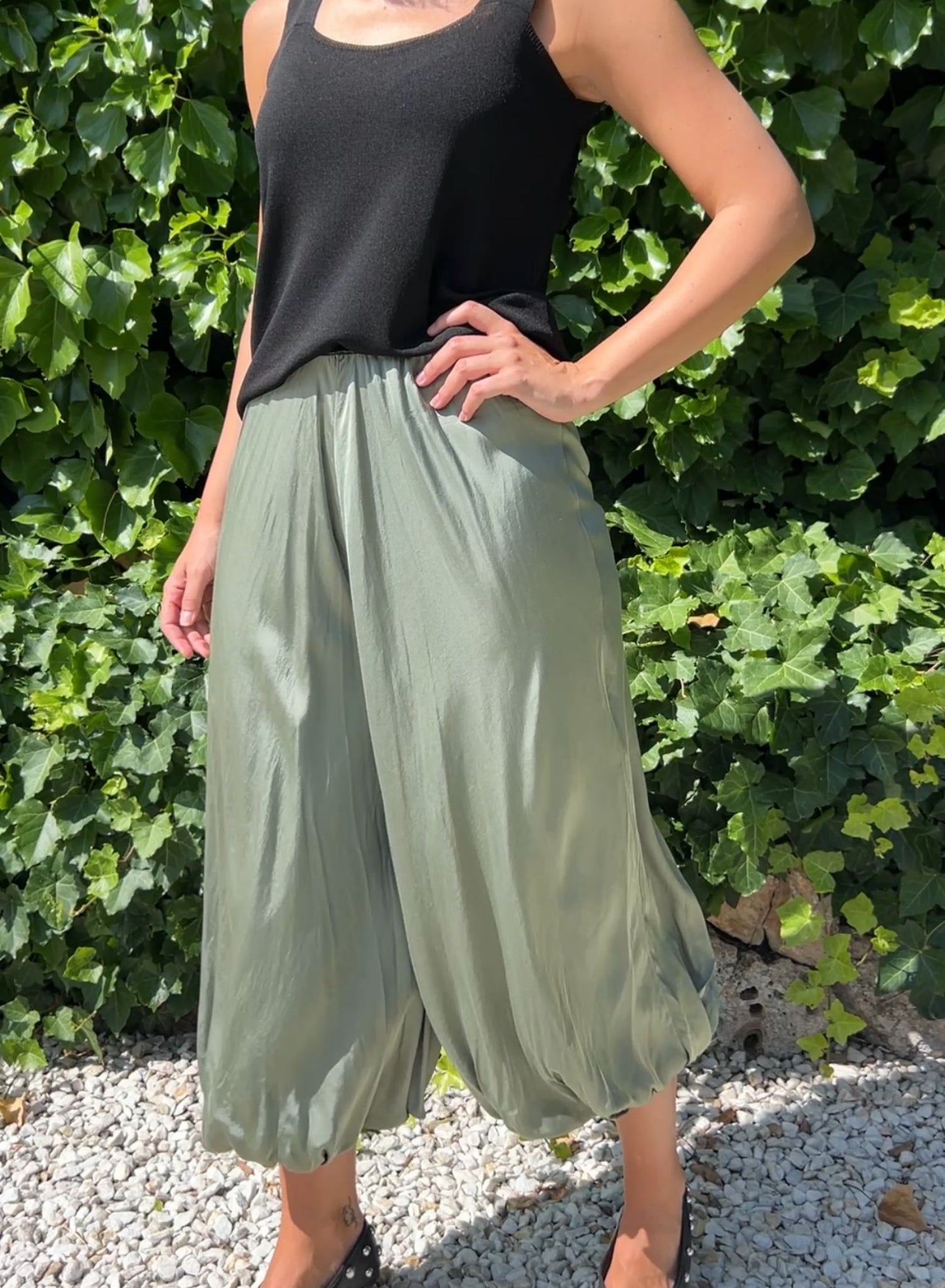 Pantalón aladdin verde