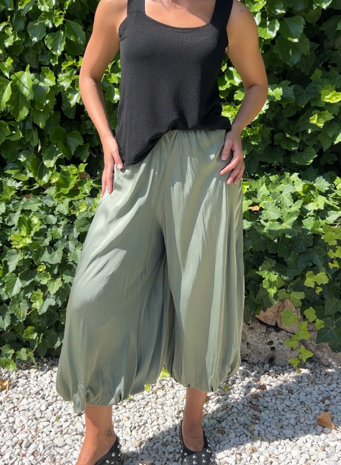 Pantalón aladdin verde
