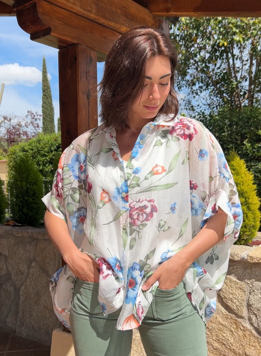 Camisa flores mix