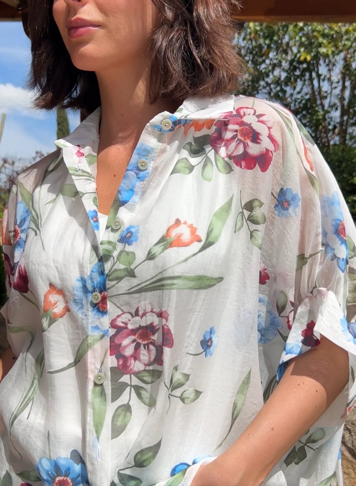 Camisa flores mix