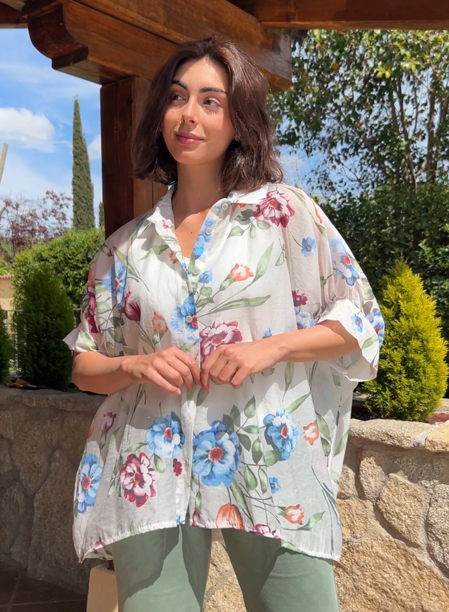 Camisa flores mix