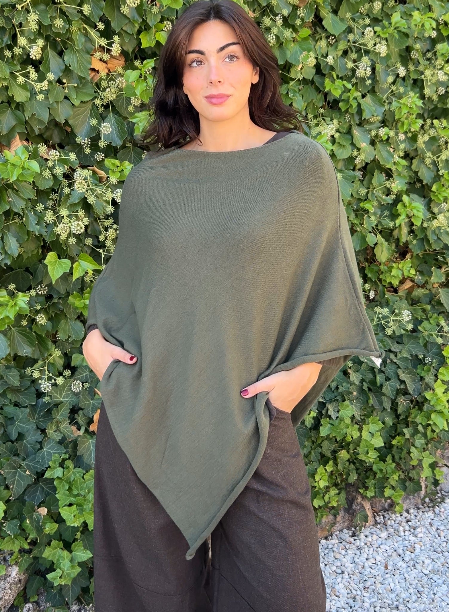 Poncho verde