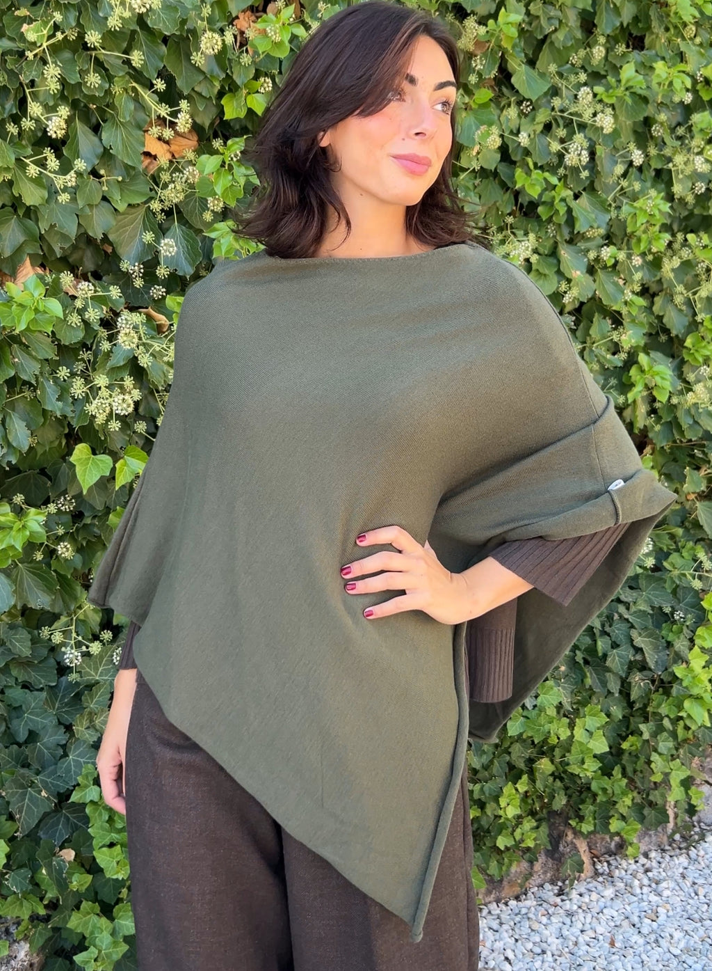 Poncho verde