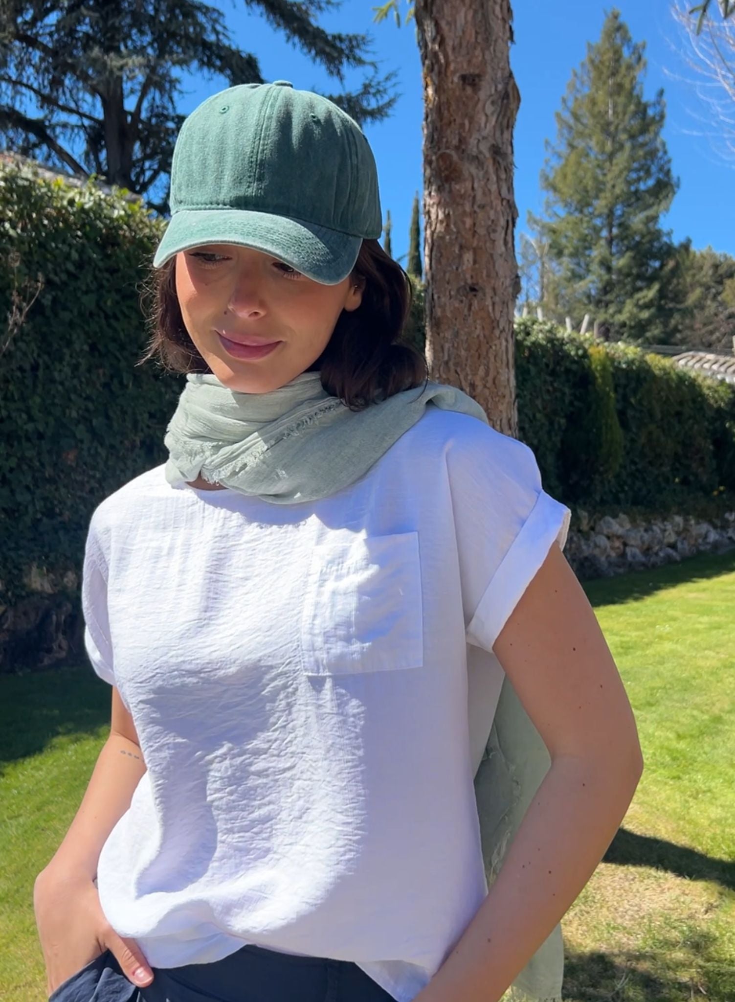 Gorra + pañuelo verde