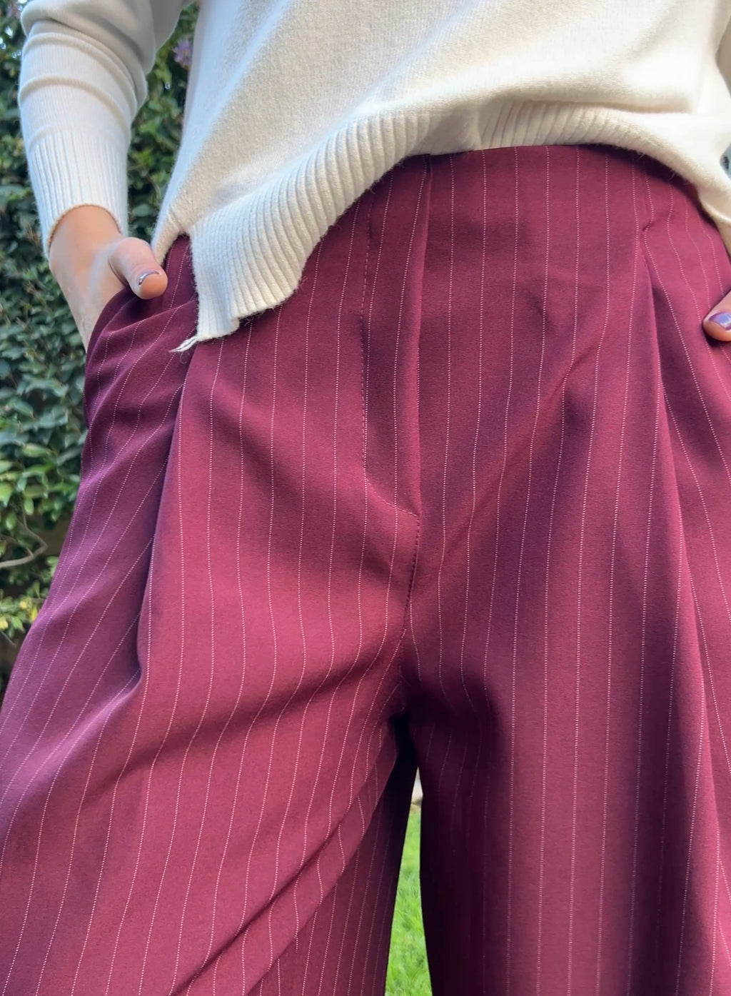 Bombacho traje granate