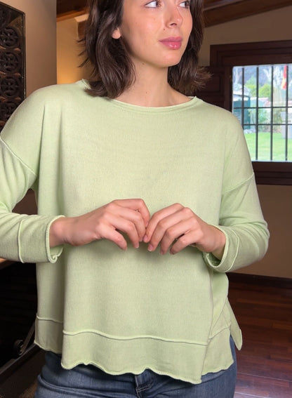 Green stitched jersey