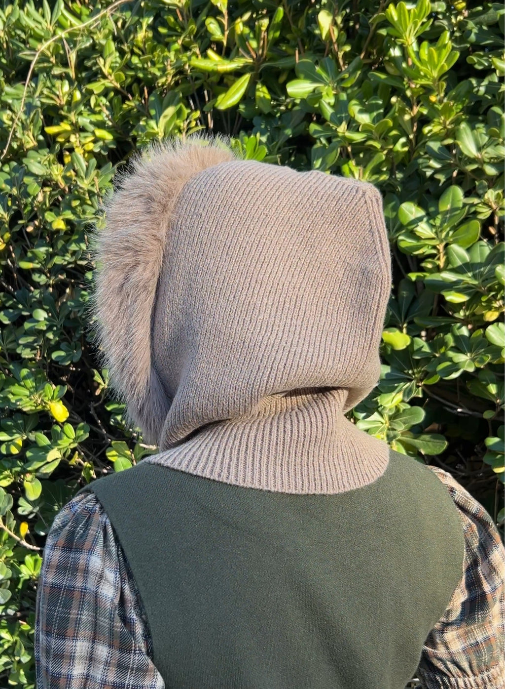 Balaclava pelo beige