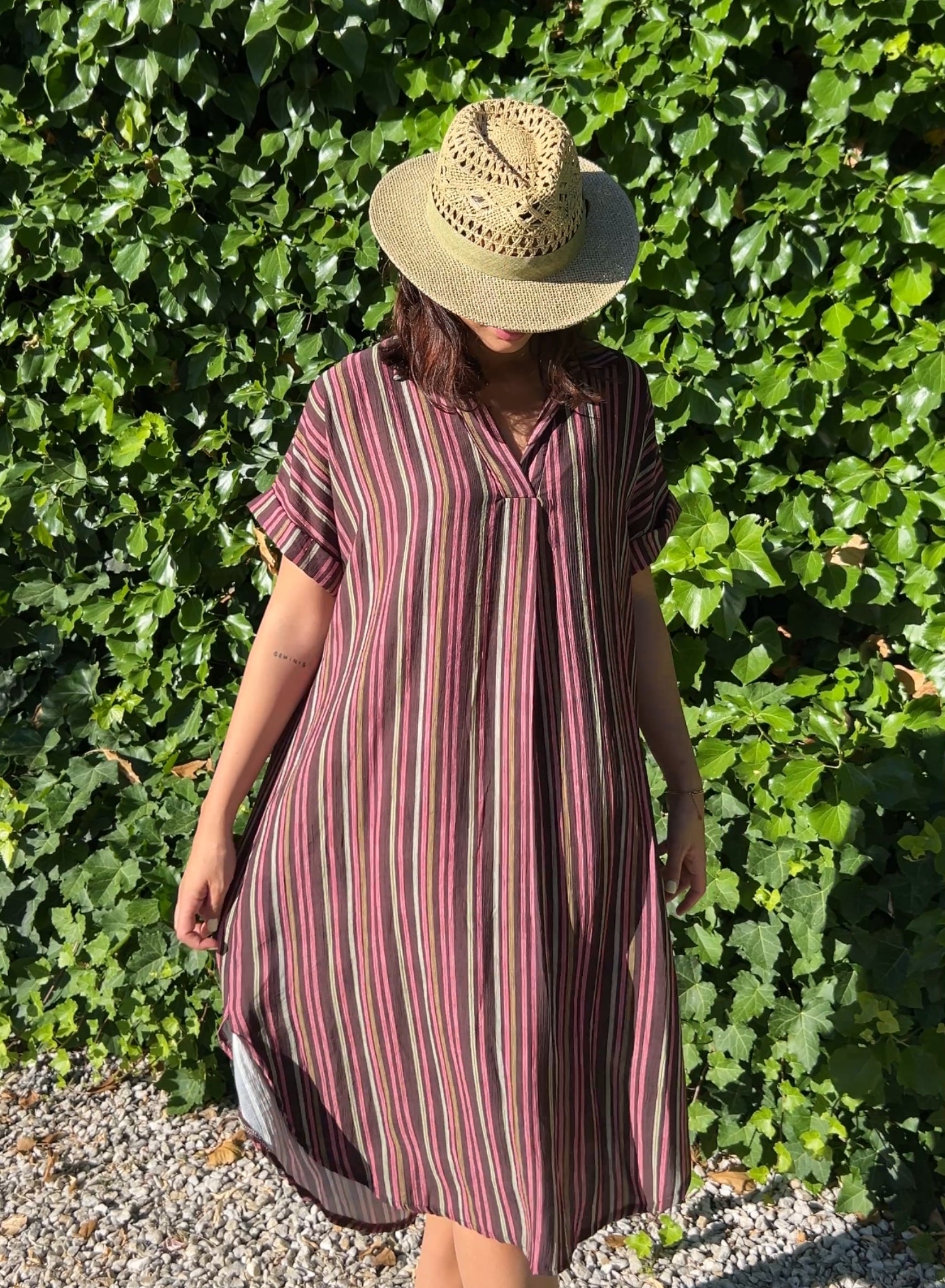 Vestido playero choco