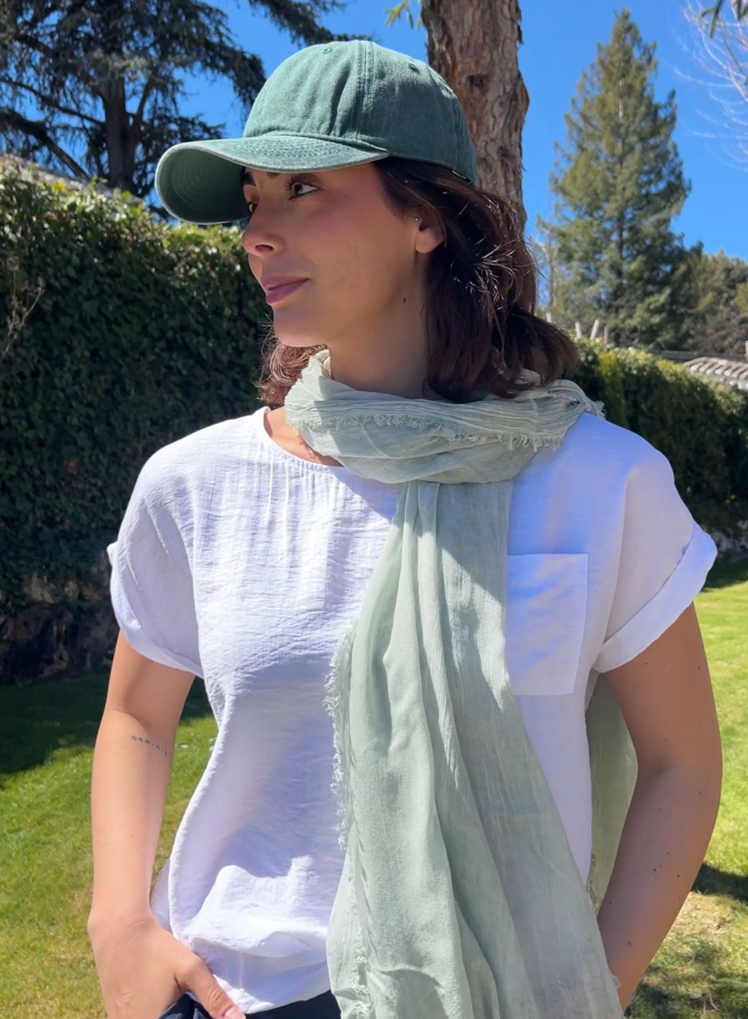 Gorra + pañuelo verde