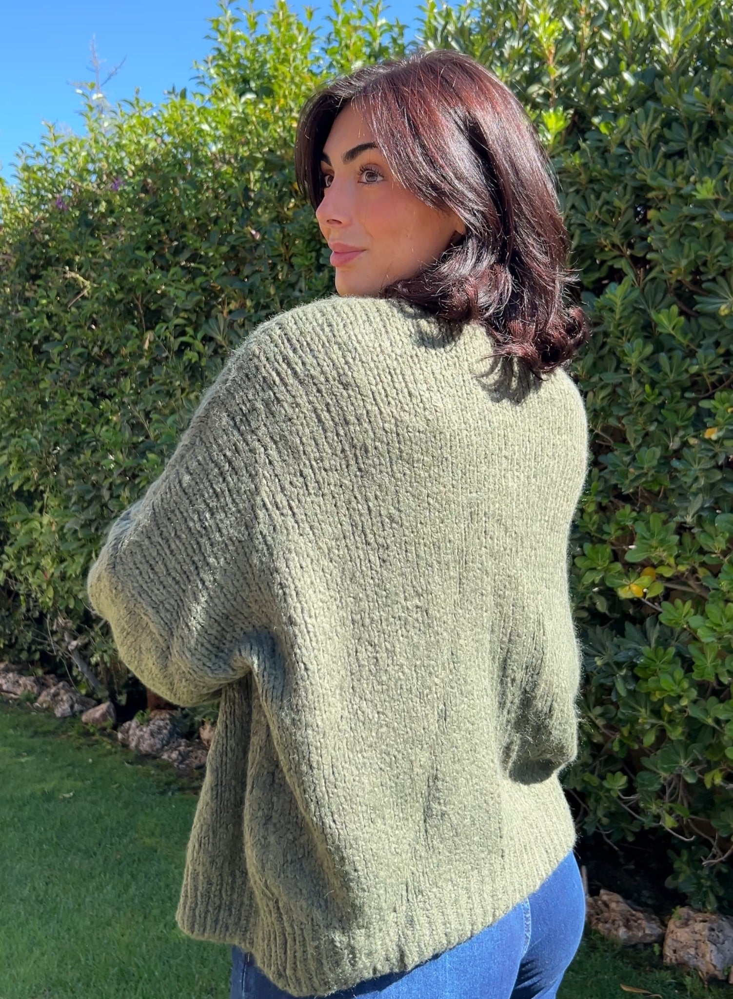 Chaqueta lazos verde