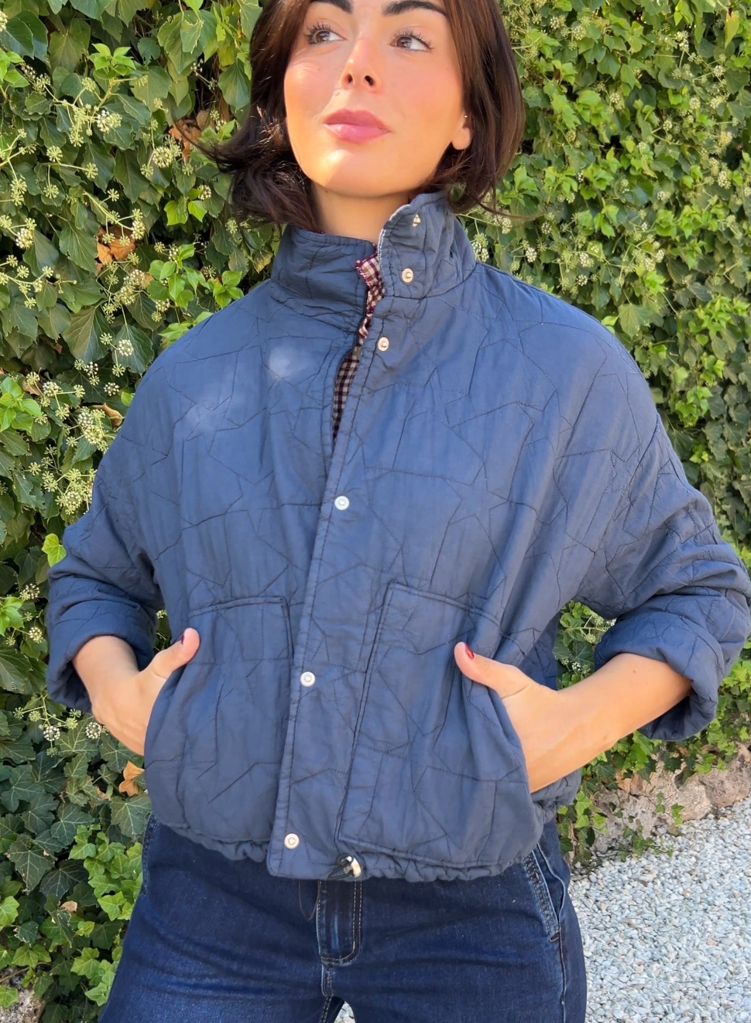 Bomber azul