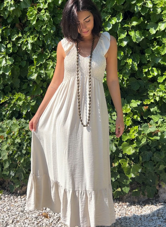 Vestido zarela crudo