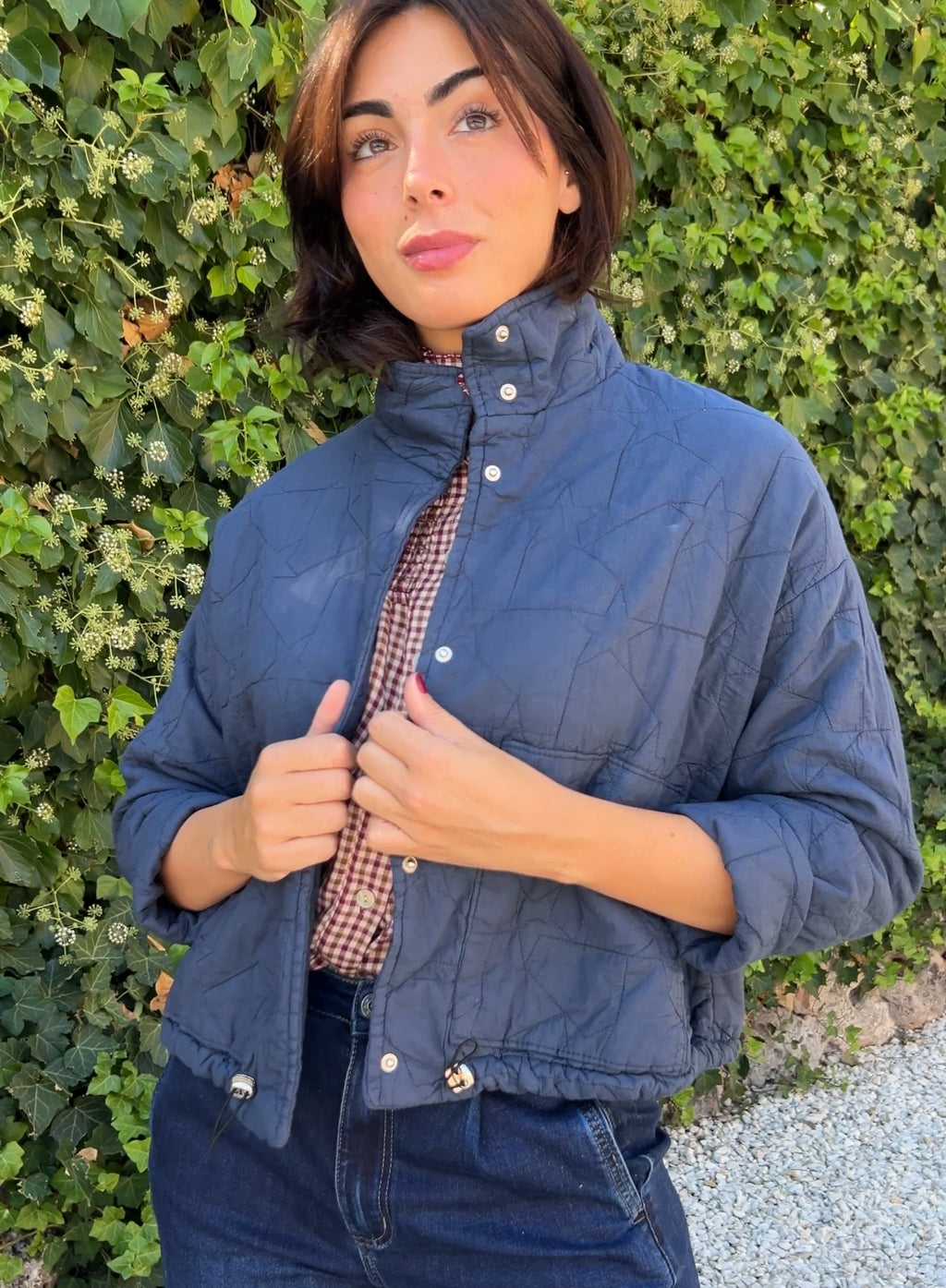 Bomber azul