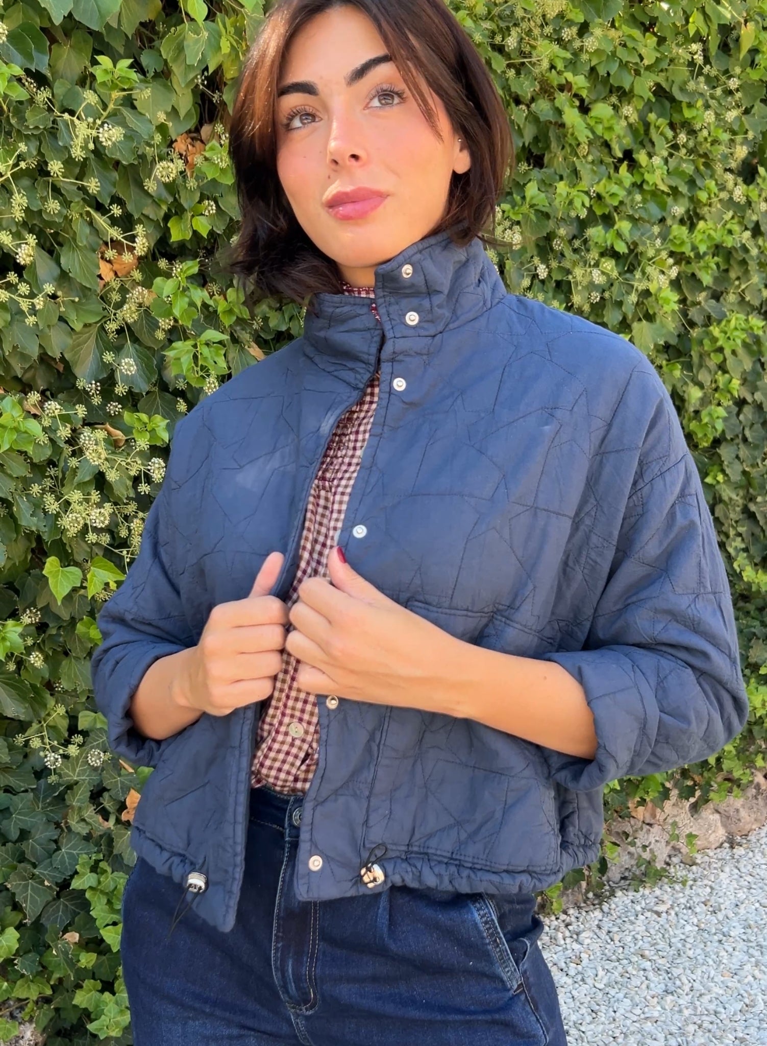 Bomber azul
