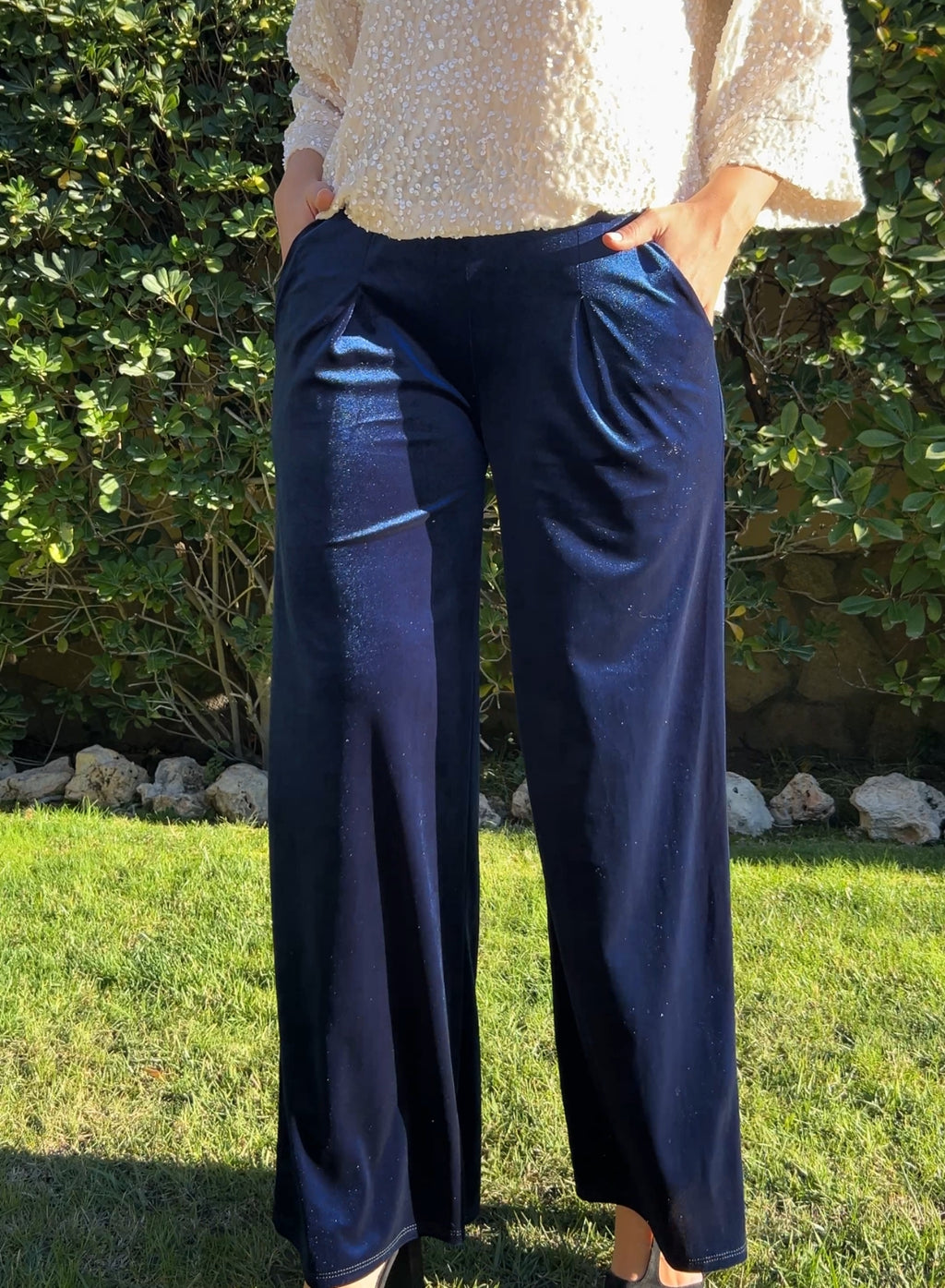 Pantalón terciopelo marino