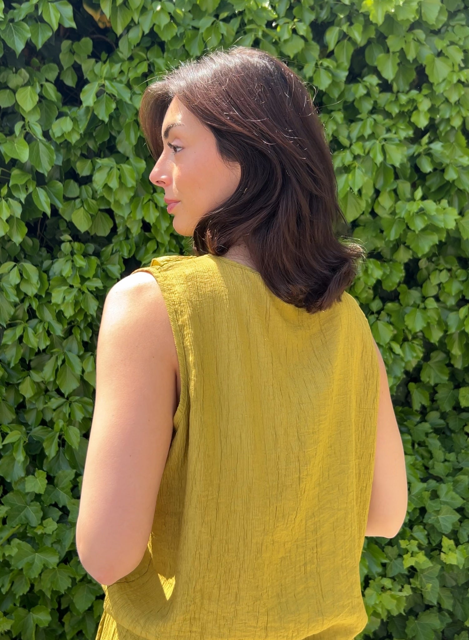 Blusa Nora Volante Pistacho