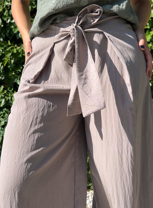 Pantalón lazo topo