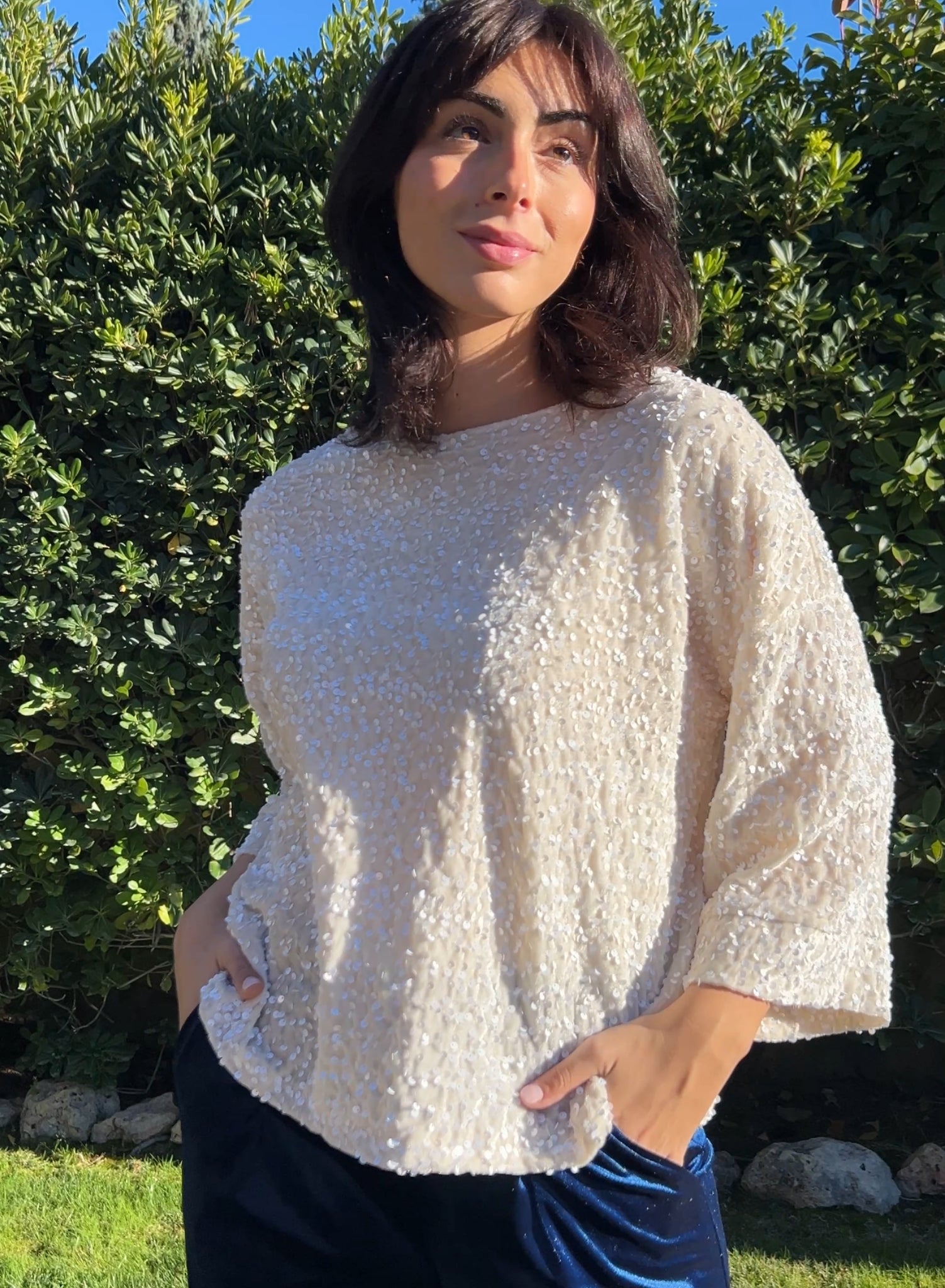 Cuerpo terciopelo blanco