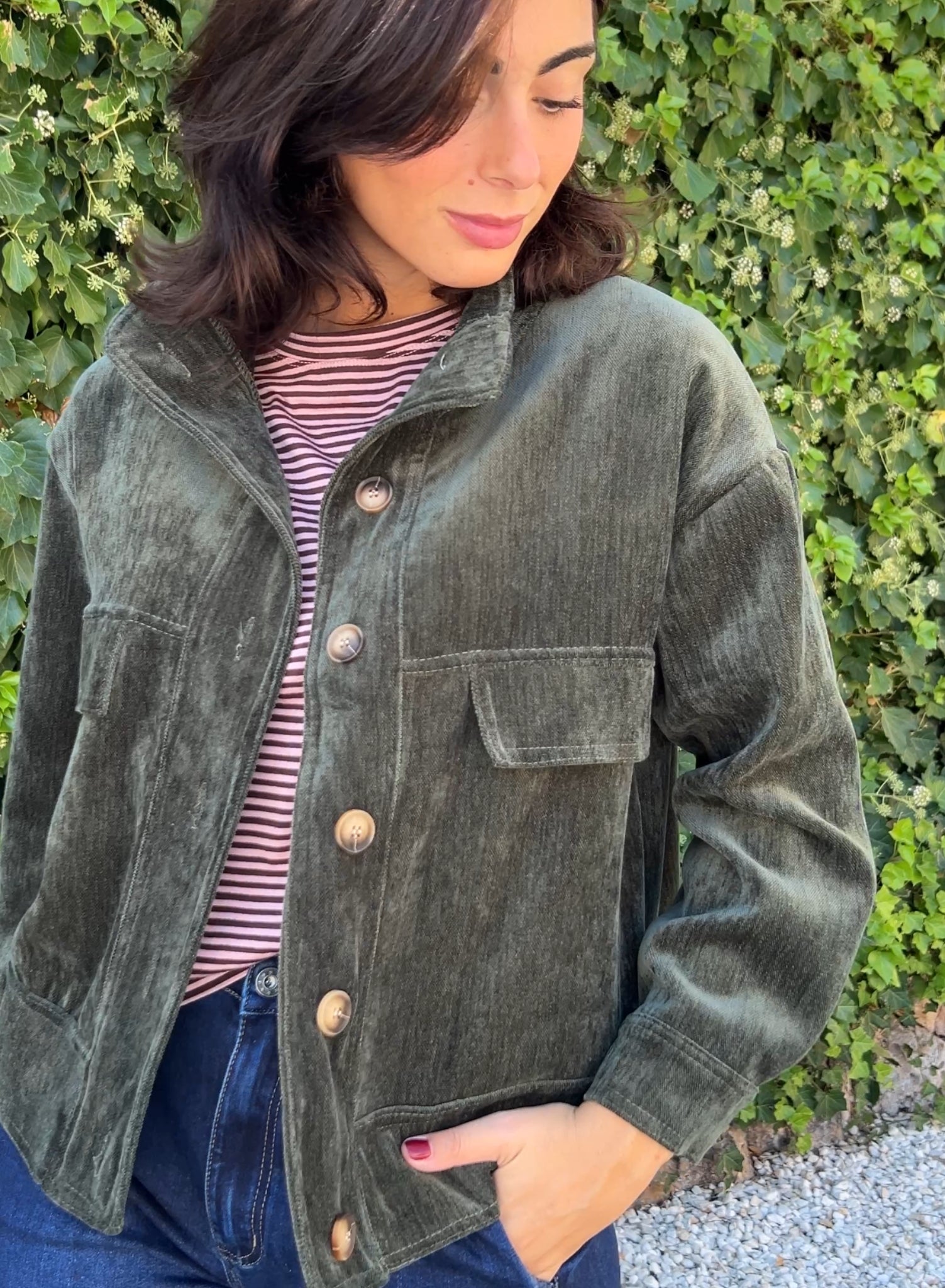 Cazadora verde