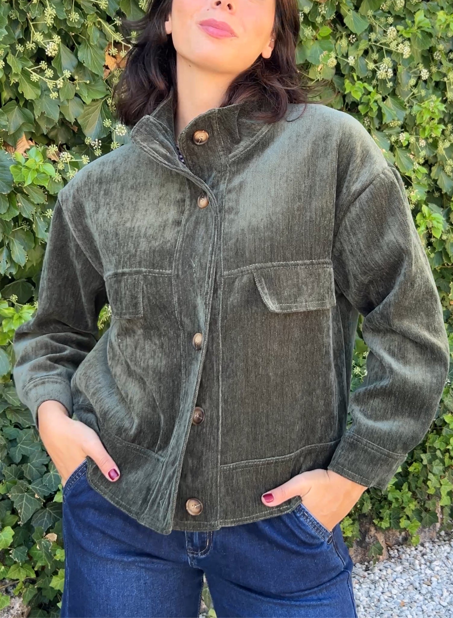 Cazadora verde