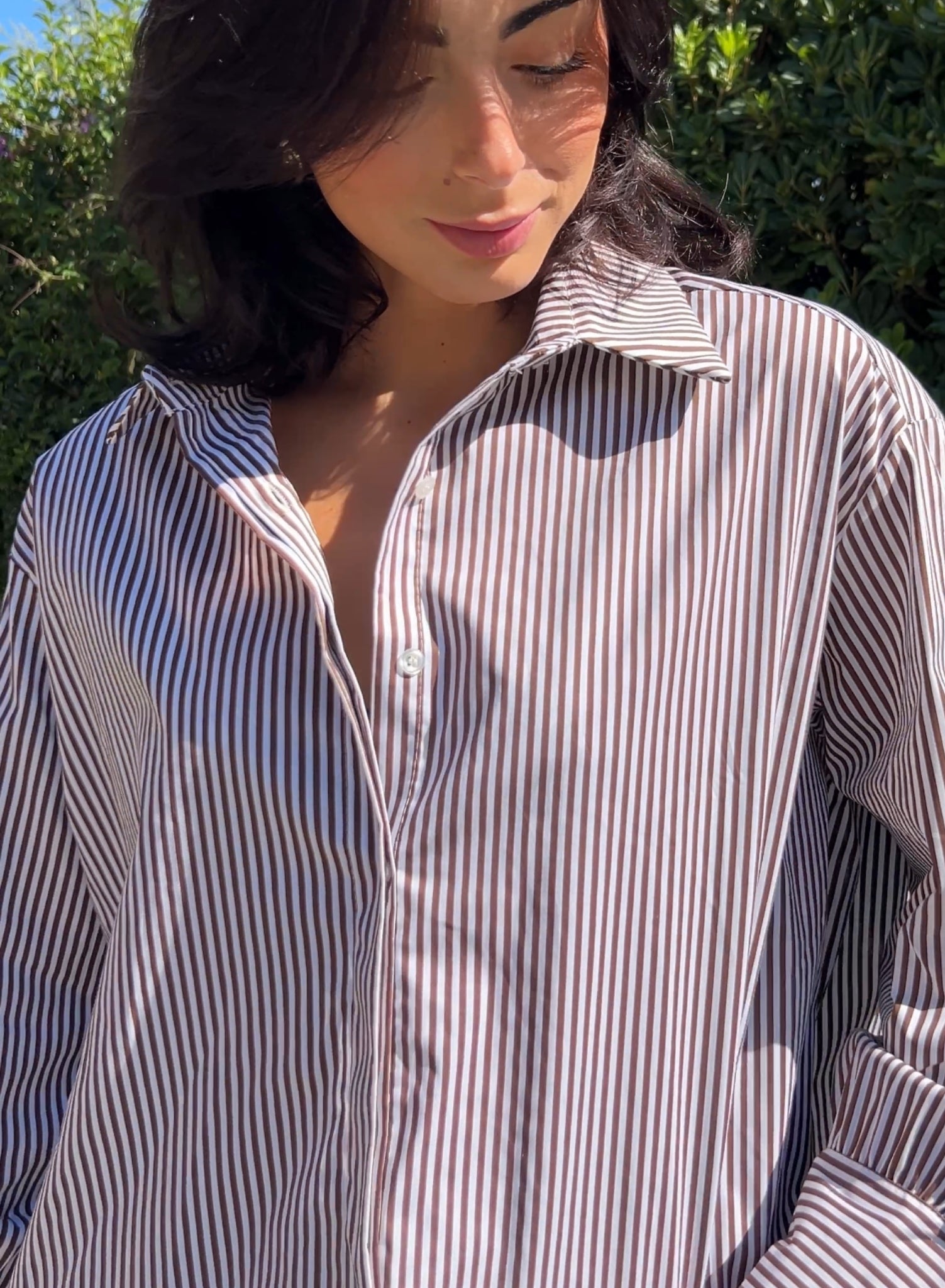 Camisa rayas choco