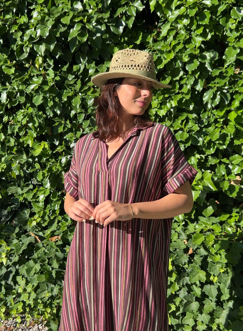 Vestido playero choco
