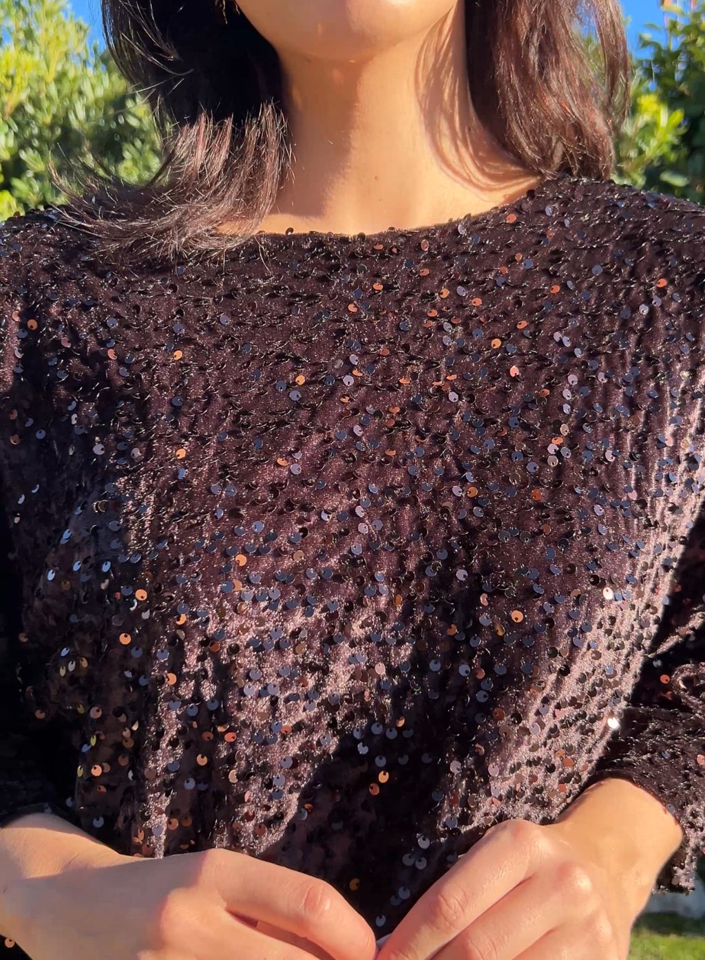 Cuerpo terciopelo marrón