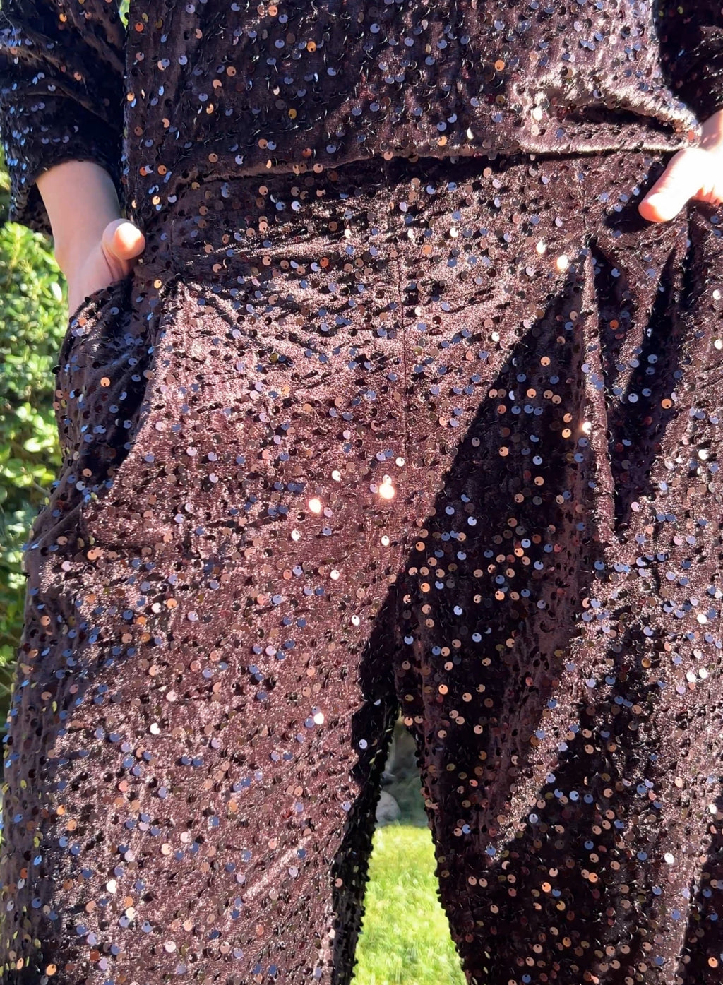 Bombacho terciopelo marrón