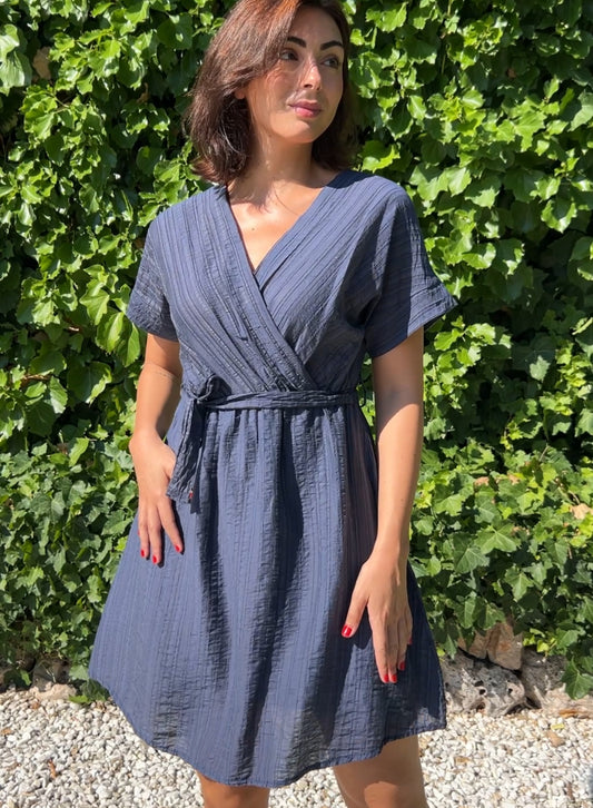 Vestido corto azul