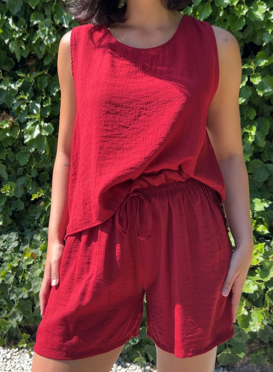 Short rojo