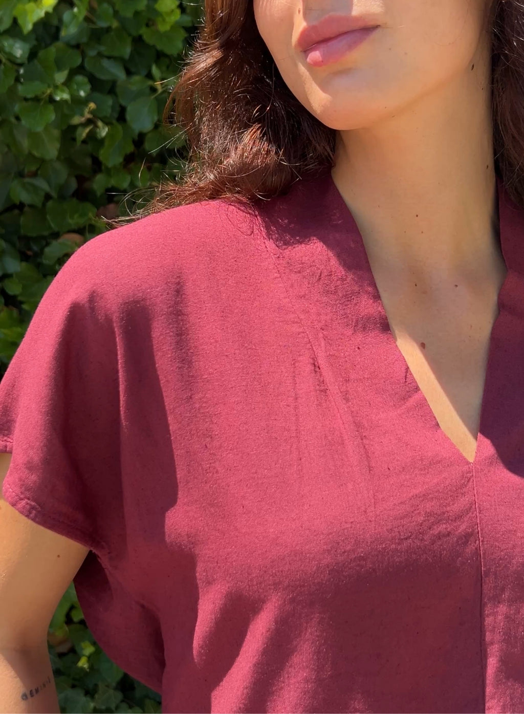Blusa Vega granate