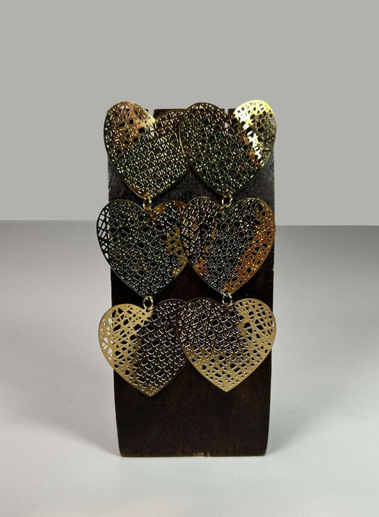 Pendientes Corazón Dorado