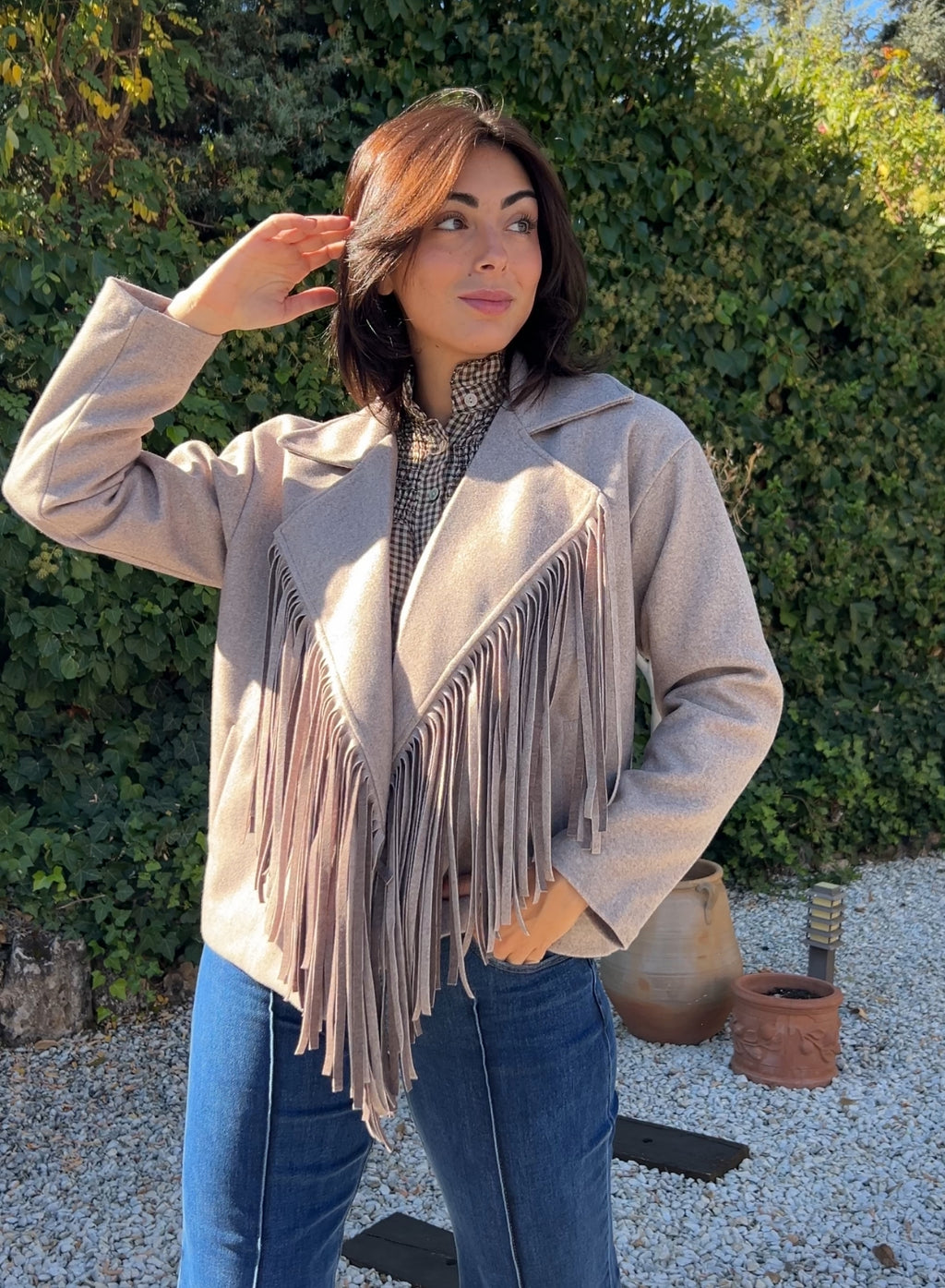 American taupe fringe