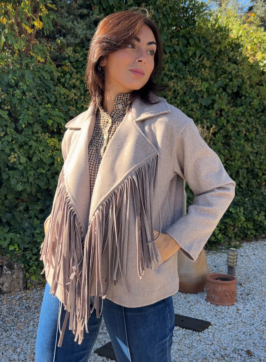 American taupe fringe