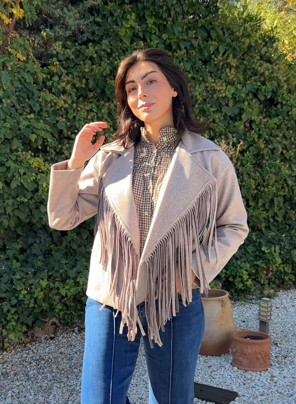 American taupe fringe