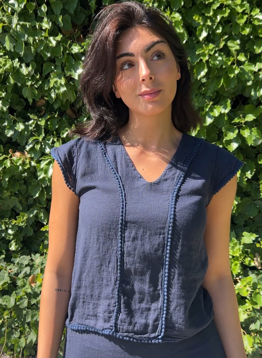 Camisa Maravita marino