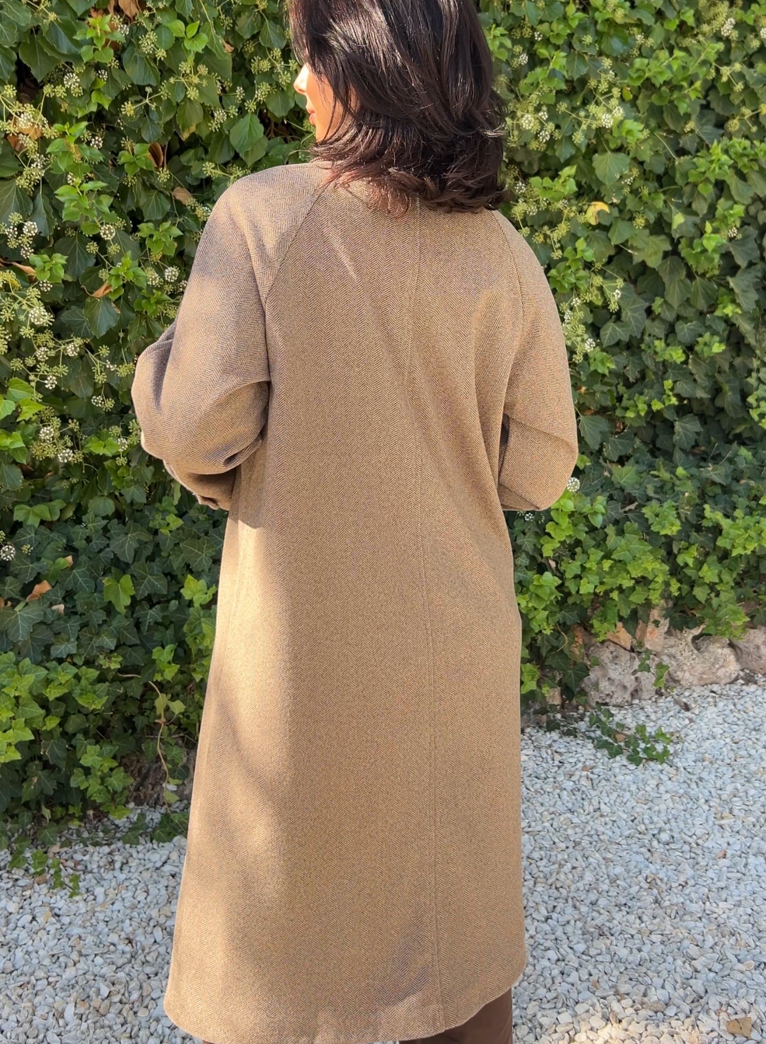 Abrigo cuello pana